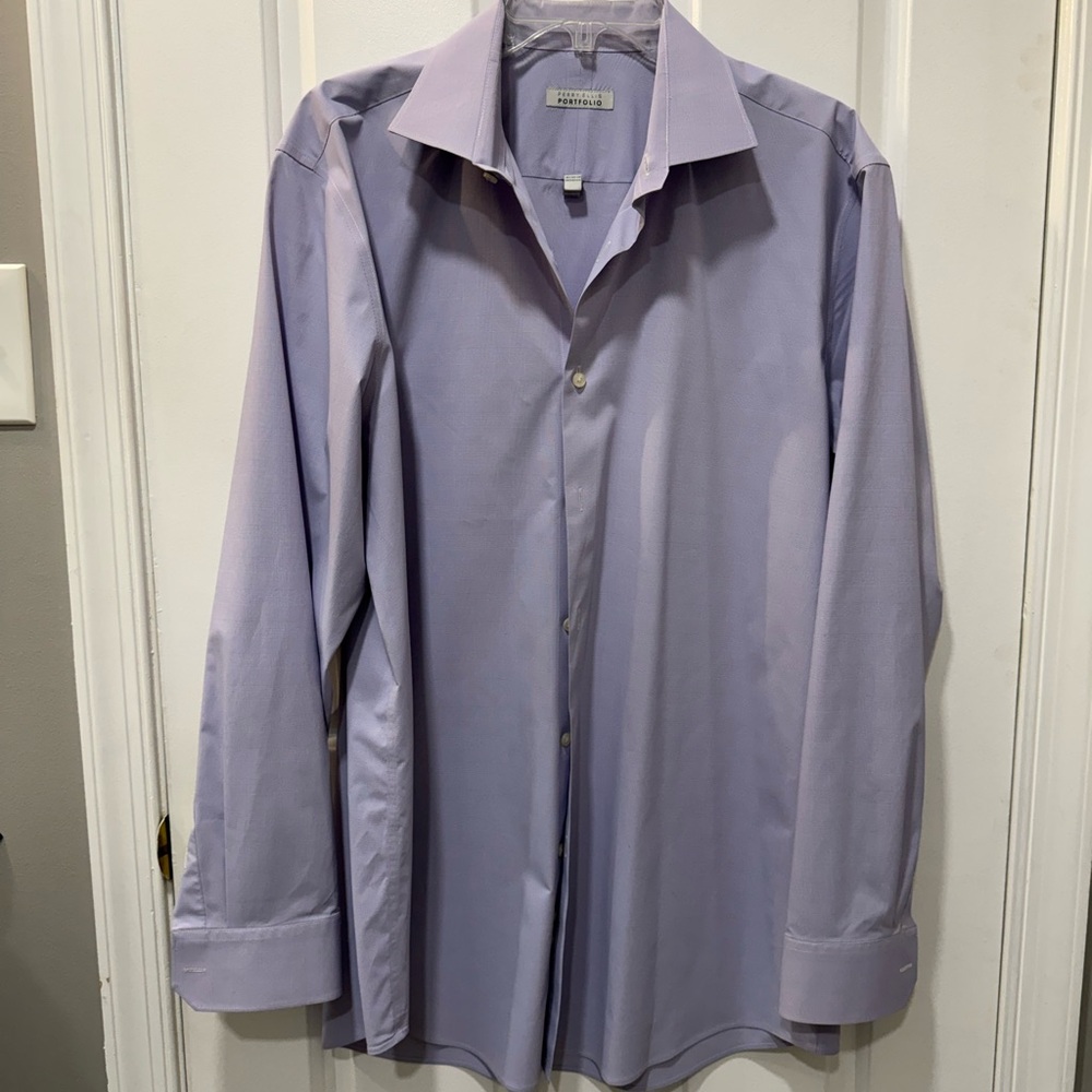 Perry Ellis Light Purple Dress Shirt